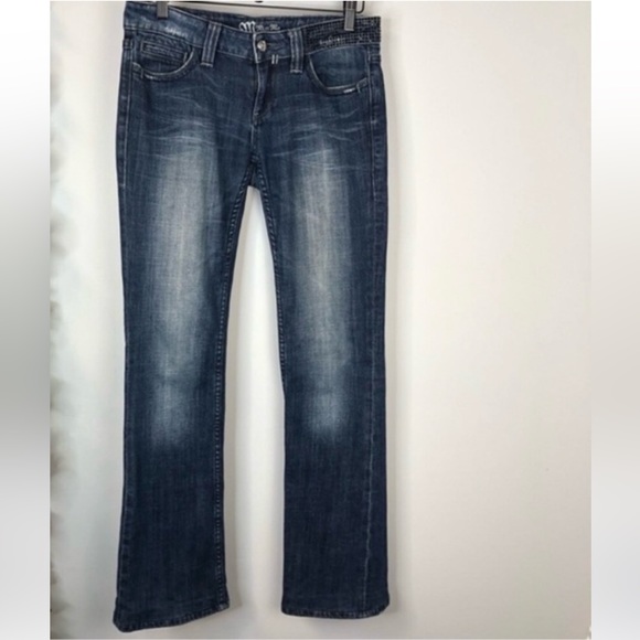 Miss Me | Montague Distressed Embellished Bootcut Jeans | Size 28 - Picture 2 of 8